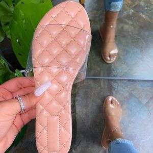 🔥New🔥Lori Quilted Sandals- Nude😍